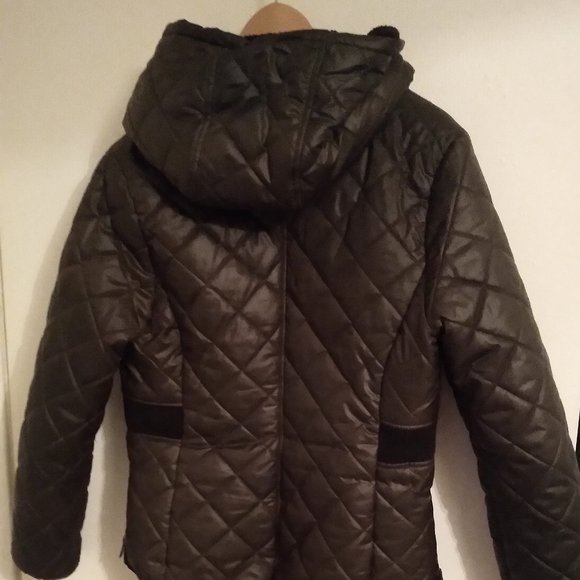 KENNETH COLE SPRING OLIVE JACKET VERY GOOD CONDITIONS SIZE M WITH PACKETS & H00D - Picture 3 of 3